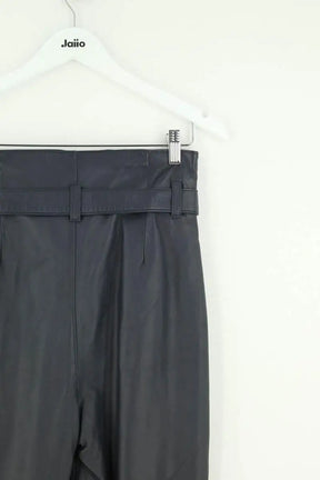 Pantalon slim Belair Marine en Cuir