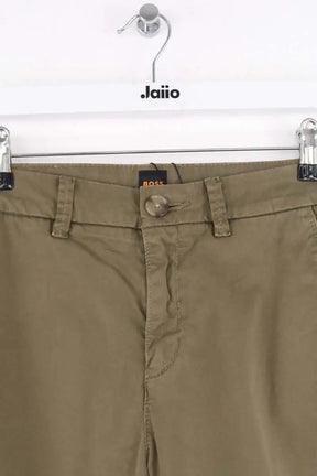 Pantalon slim Boss Kaki en Coton