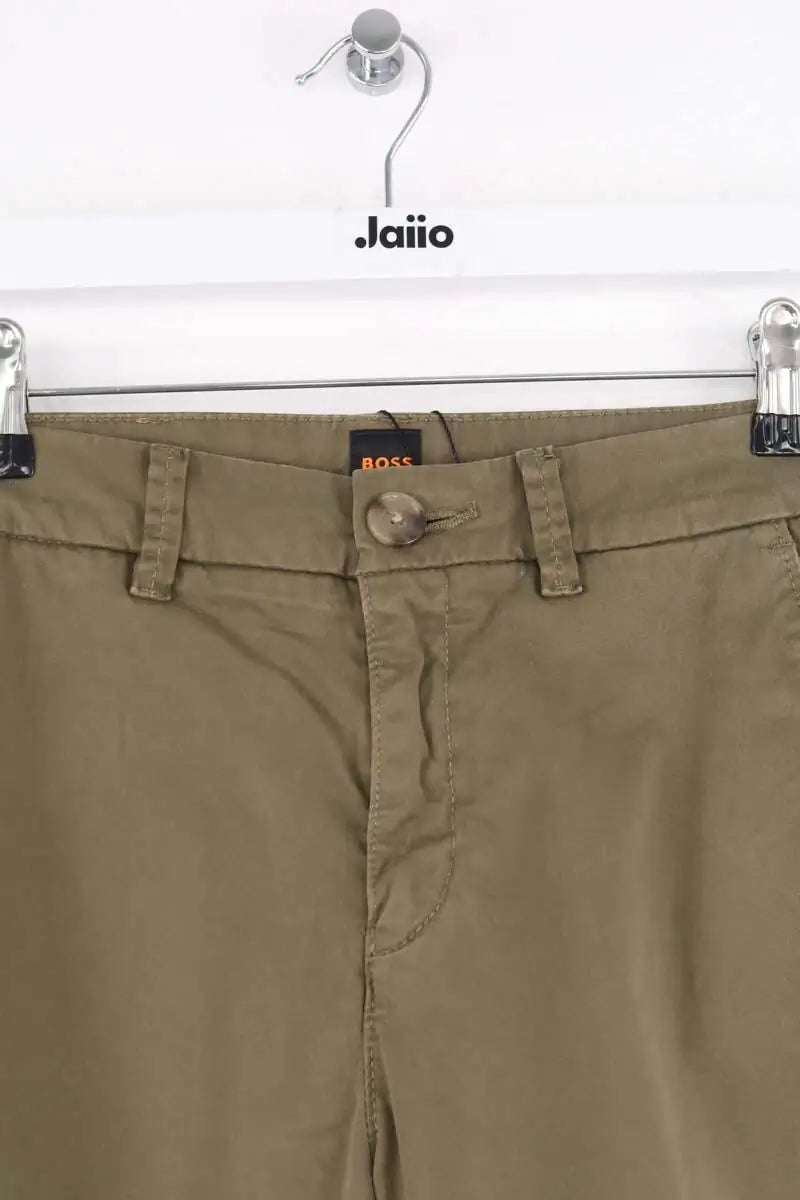 Pantalon slim Boss Kaki en Coton