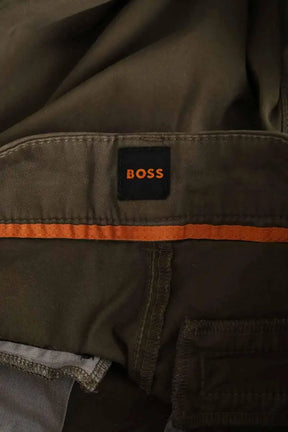 Pantalon slim Boss Kaki en Coton