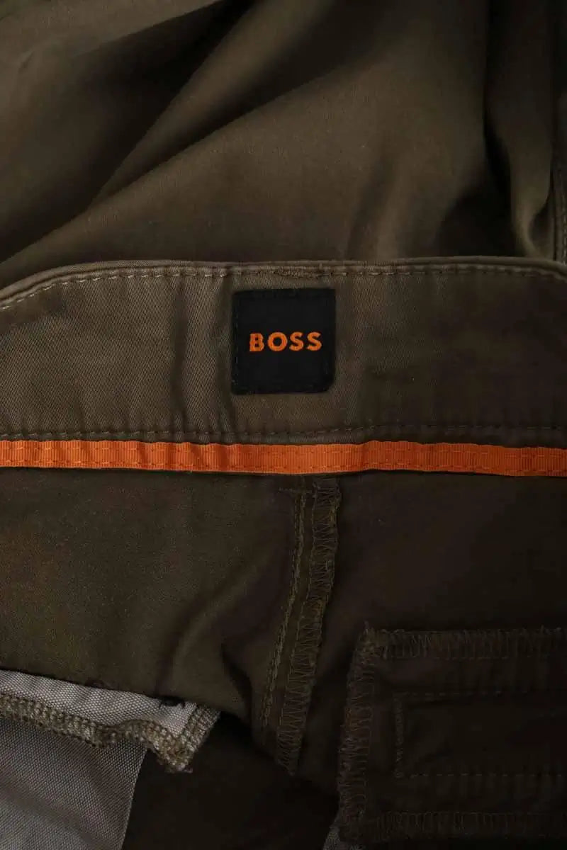 Pantalon slim Boss Kaki en Coton