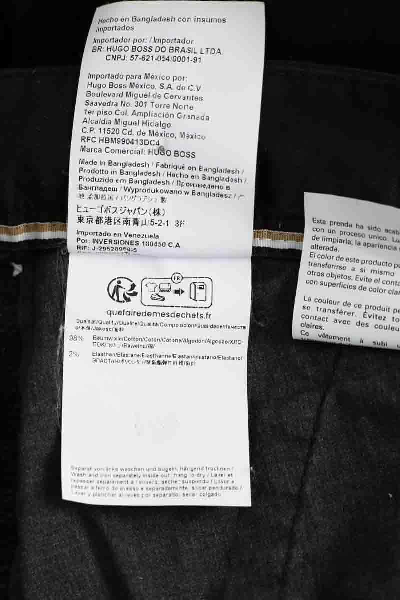 Pantalon slim Boss Noir en Coton