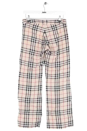 Pantalon slim Burberry Ecru en Lin