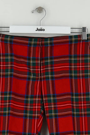 Pantalon slim Burberry Rouge en Laine