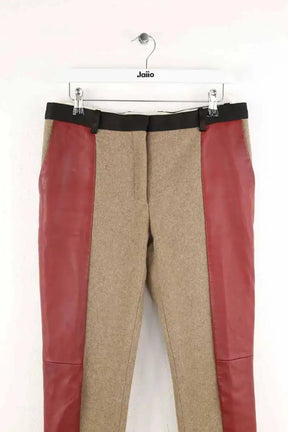 Pantalon slim Celine Marron en Laine