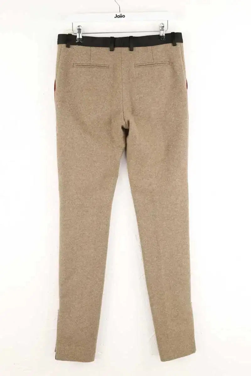 Pantalon slim Celine Marron en Laine