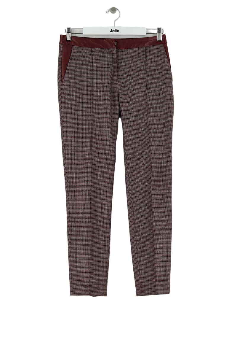 Pantalon slim Claudie Pierlot Bordeaux en Polyester, taille S - Seconde Main