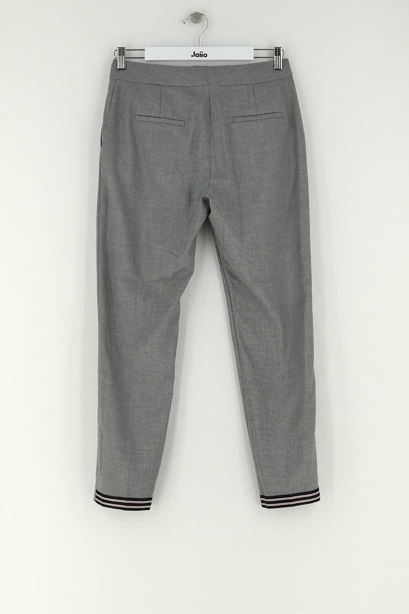 Pantalon slim Claudie Pierlot Gris en Polyester