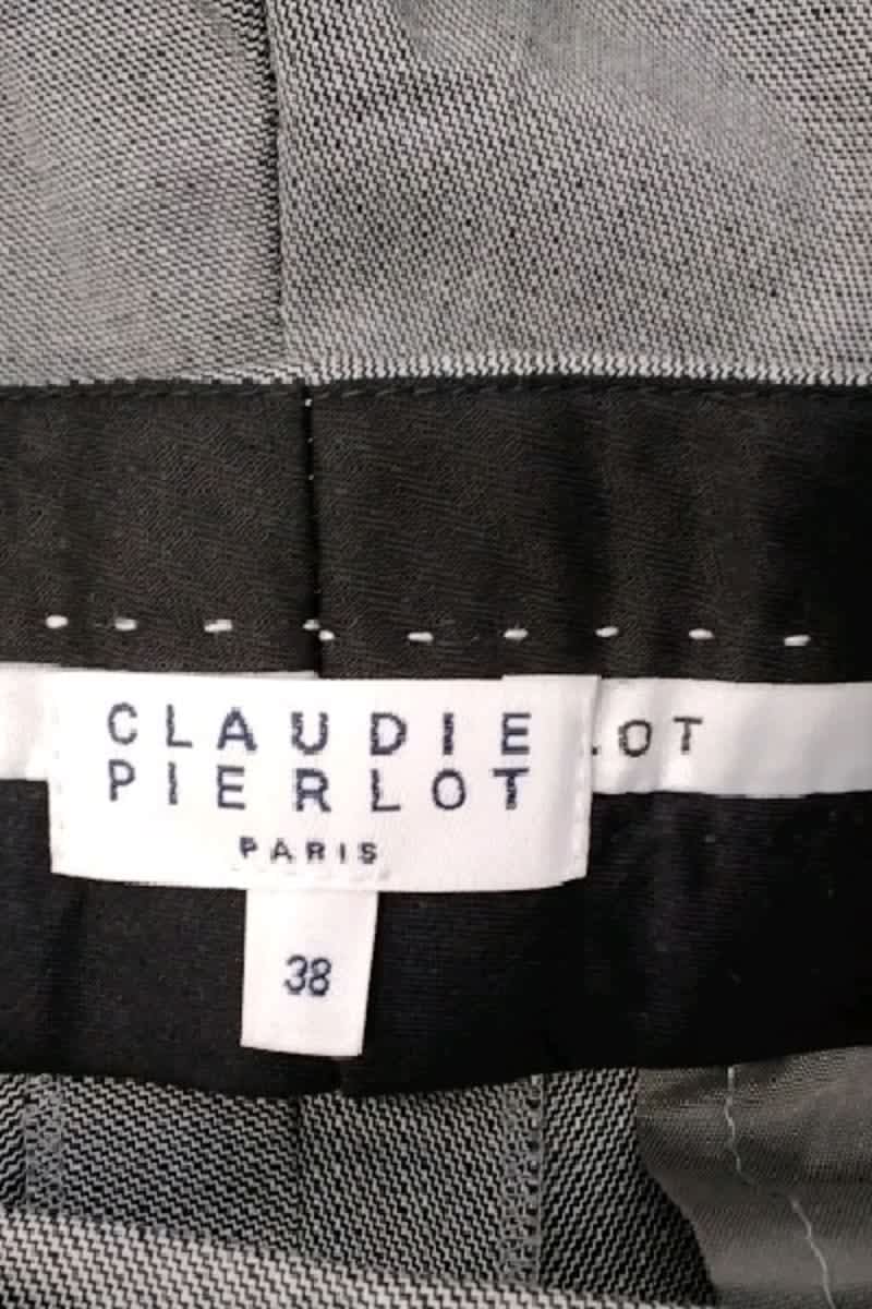 Pantalon slim Claudie Pierlot Gris en Polyester
