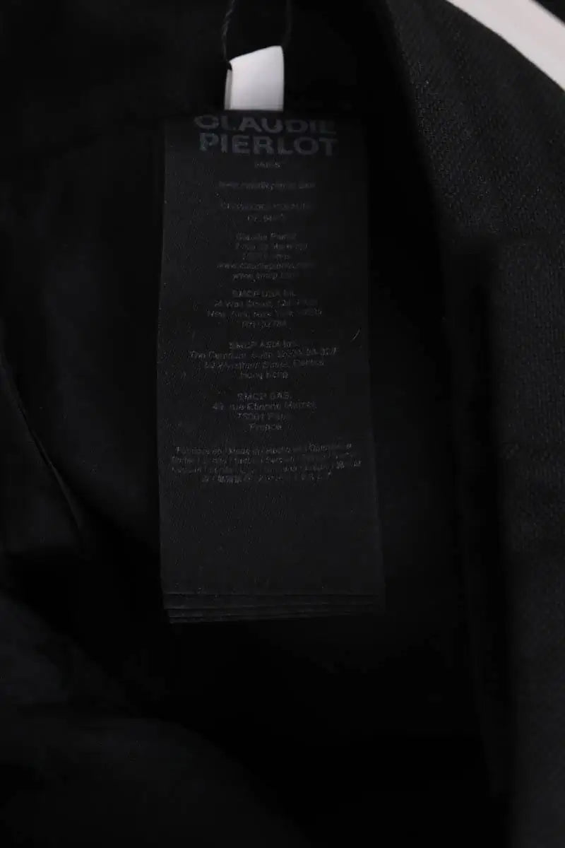 Pantalon slim Claudie Pierlot Noir en Synthétique