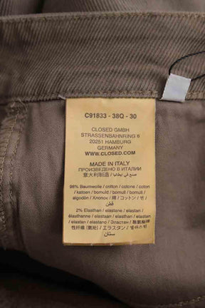 Pantalon slim Closed Gris en Coton
