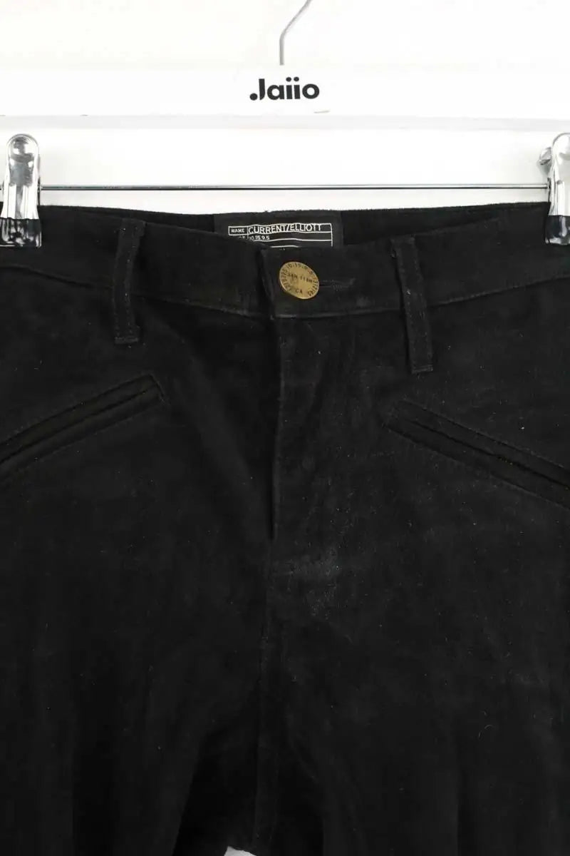 Pantalon slim Current Elliott Noir en Daim