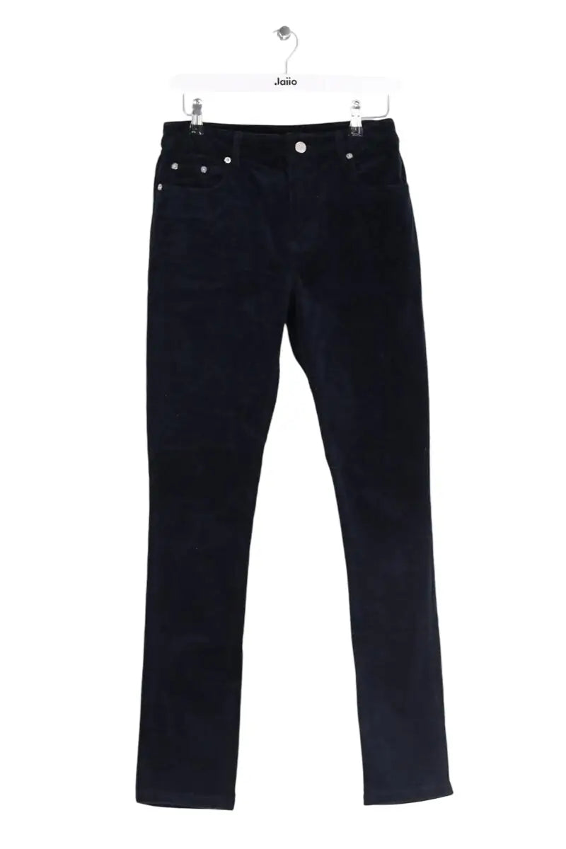 Pantalon slim Ganni Bleu en Coton, taille XS - Seconde Main