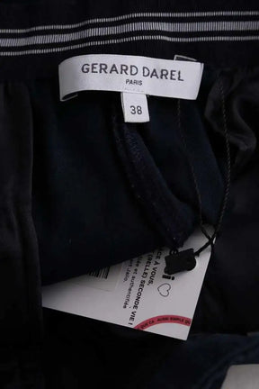 Pantalon slim Gerard Darel Marine en Coton