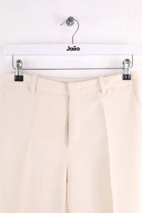 Pantalon slim Gucci Beige en Soie