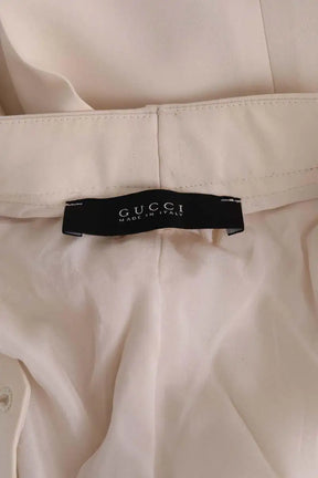 Pantalon slim Gucci Beige en Soie