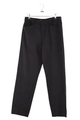 Pantalon slim Hermès Noir en Polyamide, taille M - Seconde Main