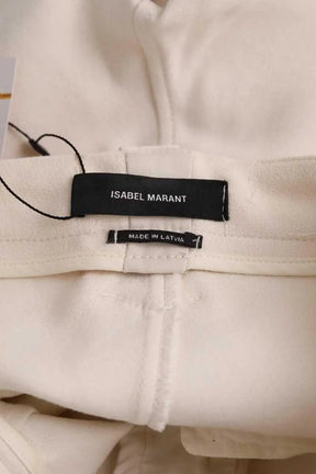 Pantalon slim Isabel Marant Ecru en Coton
