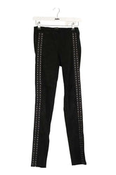 Pantalon slim Isabel Marant Noir en Daim, taille M - Seconde Main