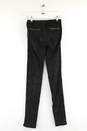 Pantalon slim Isabel Marant Noir en Daim