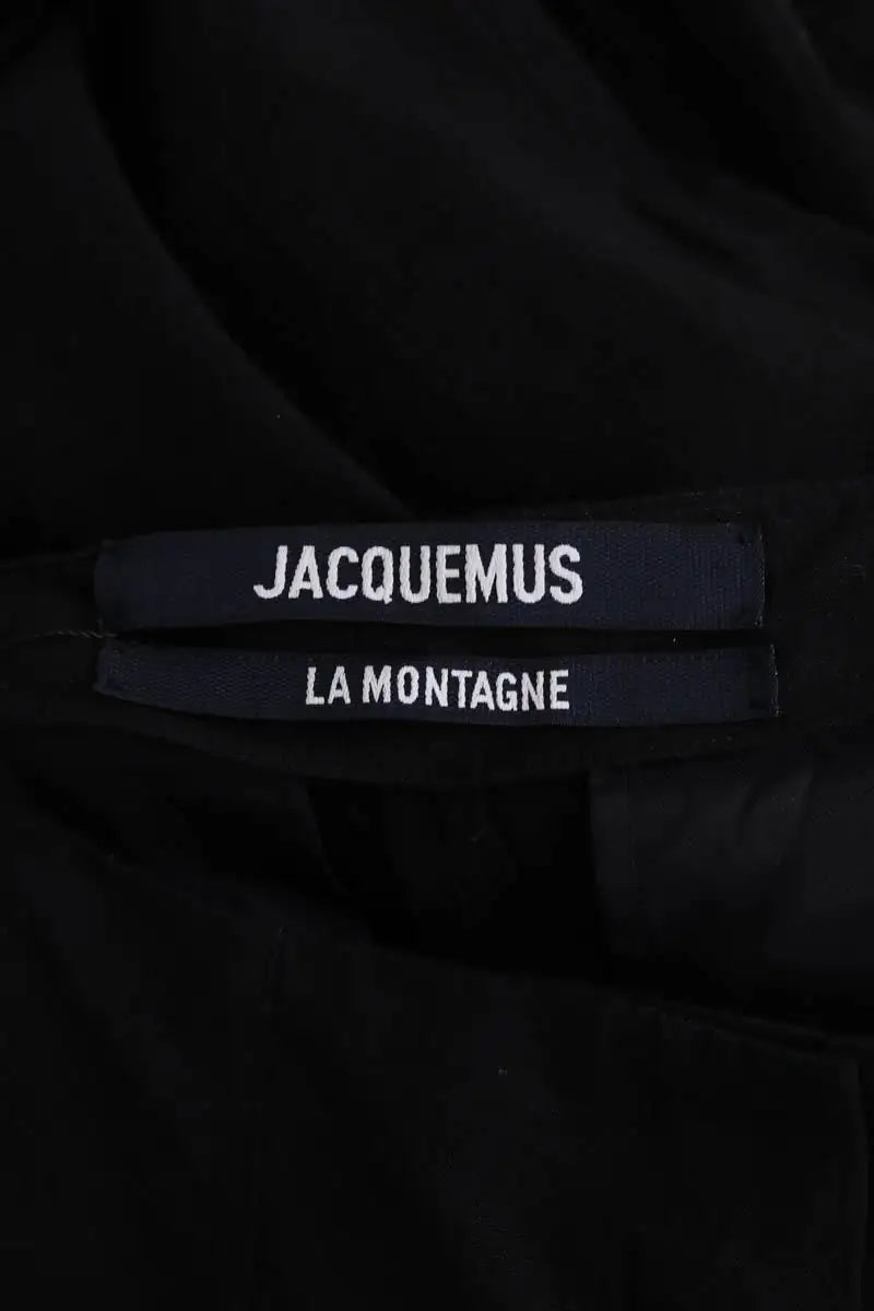 Pantalon slim Jacquemus La montagne Noir en Viscose