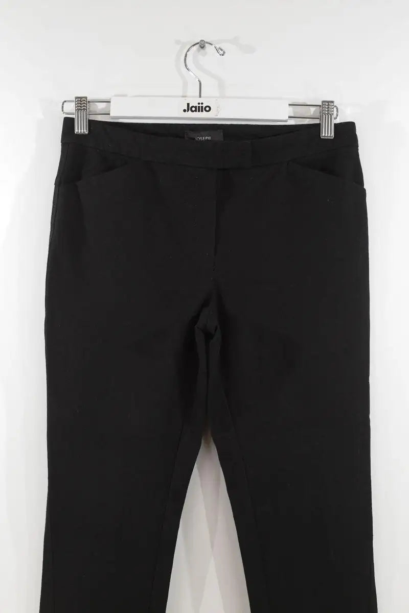 Pantalon slim Joseph Noir en Viscose