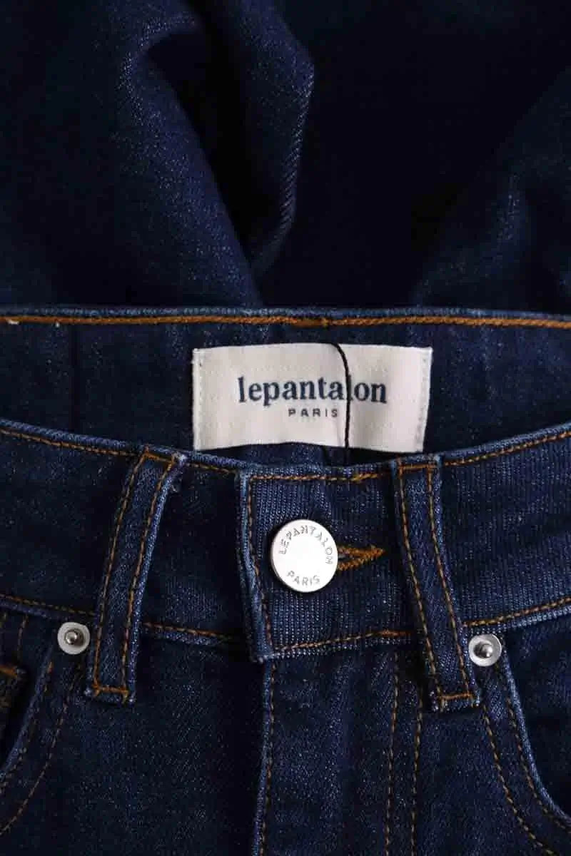 Pantalon slim Lepantalon Bleu en Coton