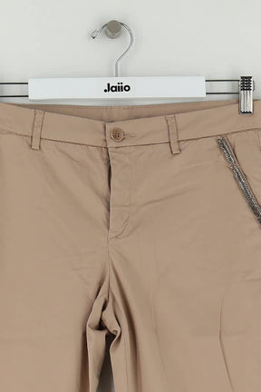 Pantalon slim Liu Jo Beige en Coton