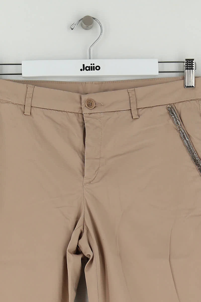 Pantalon slim Liu Jo Beige en Coton