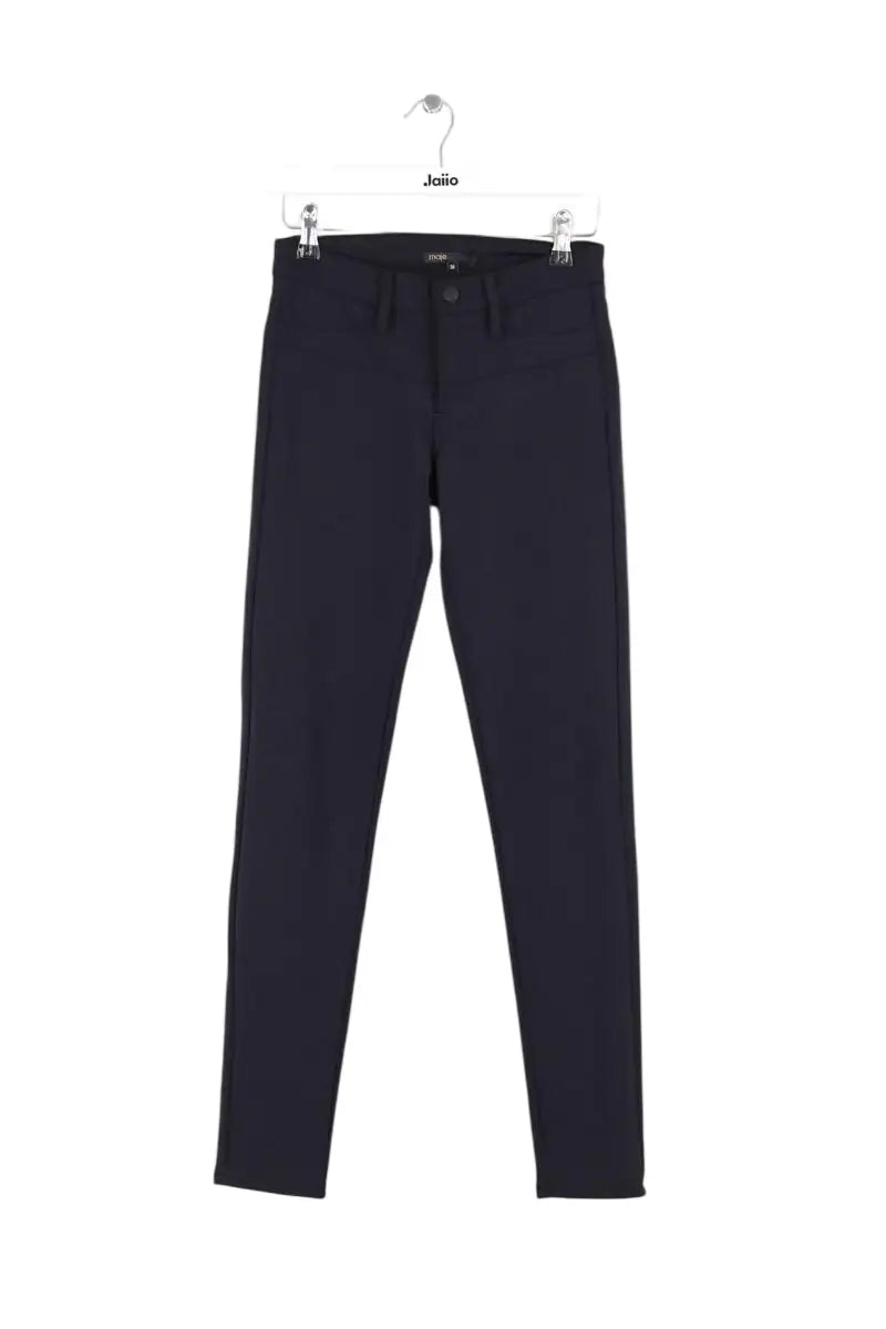 Pantalon slim Maje Duc Noir en Synthétique, taille XS - Seconde Main