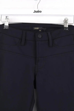 Pantalon slim Maje Duc Noir en Synthétique