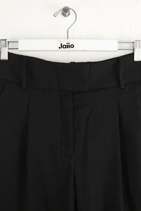 Pantalon slim Maje Noir en Laine