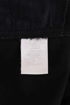 Pantalon slim Maje Noir en Synthétique