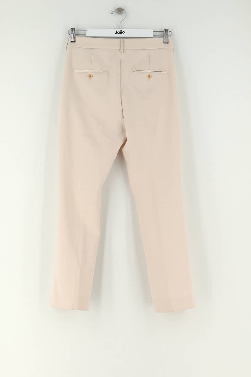 Pantalon slim Max Mara Beige en Polyester