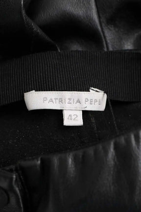 Pantalon slim Patrizia Pepe Noir en Polyester