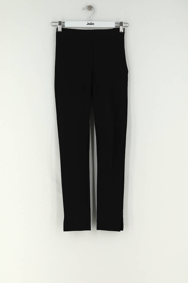 Pantalon slim Patrizia Pepe Noir en Synthétique