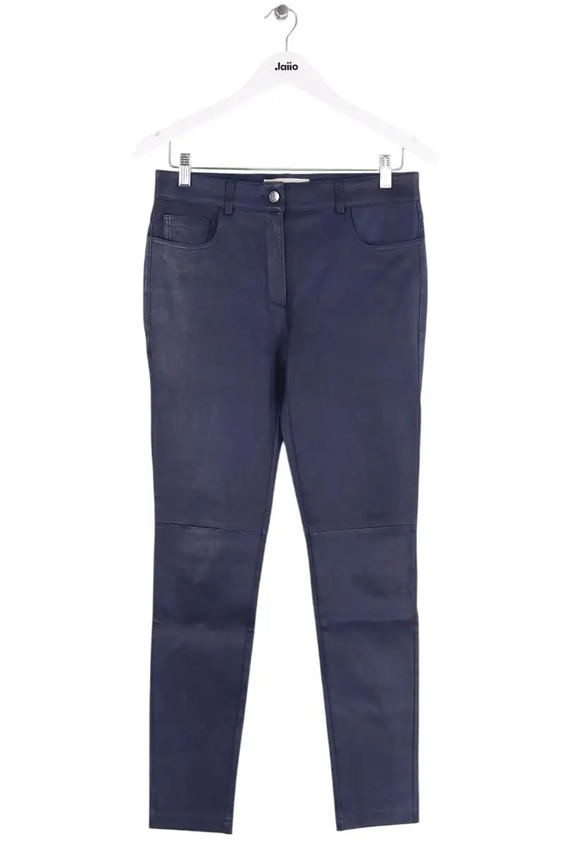 Pantalon slim Pinko Bleu en Cuir, taille M - Seconde Main