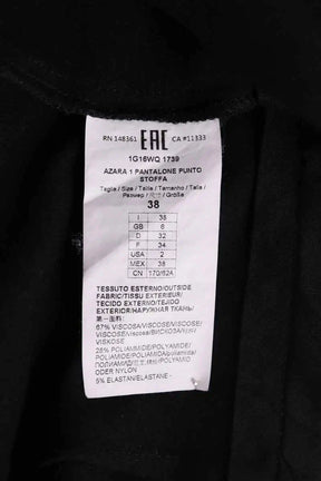 Pantalon slim Pinko Noir en Viscose