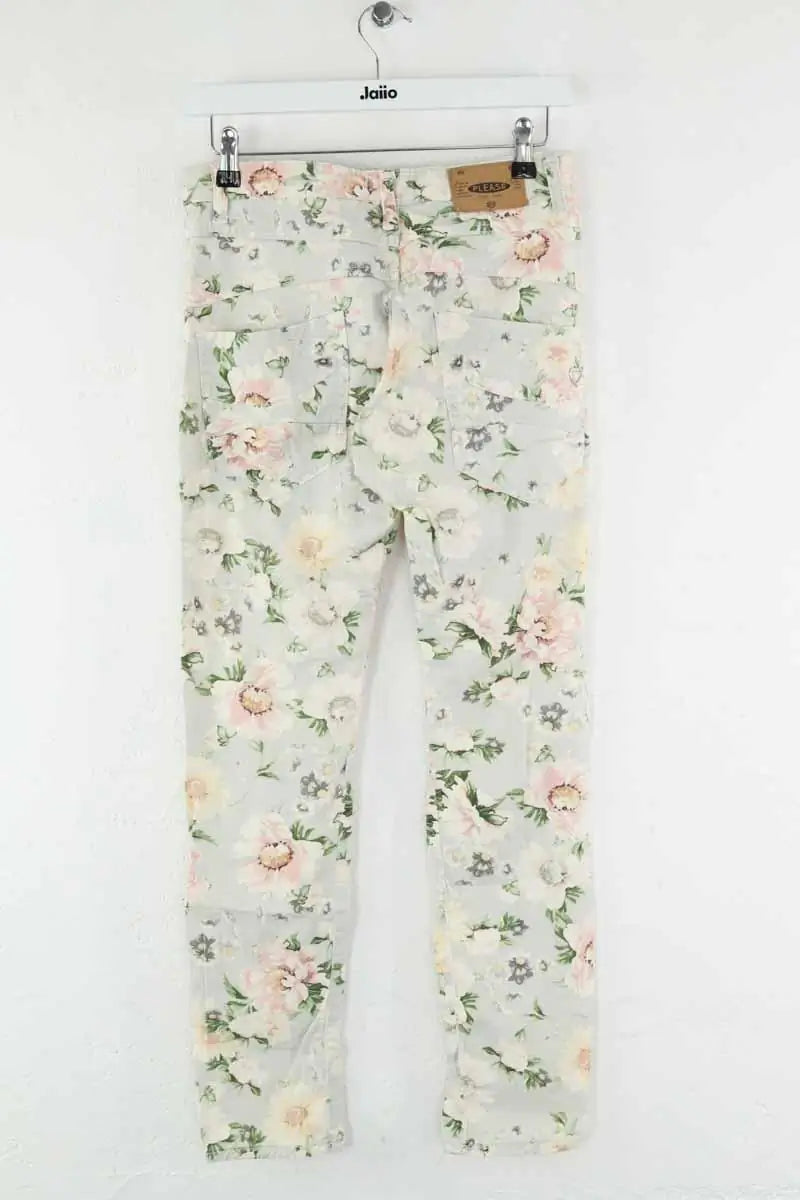Pantalon slim Please Multicolore en Coton