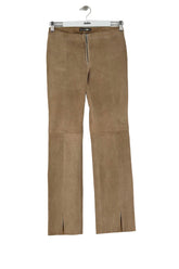 Pantalon slim Plein Sud Marron en Cuir, taille XS - Seconde Main