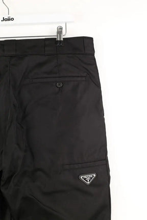 Pantalon slim Prada Noir en Polyamide