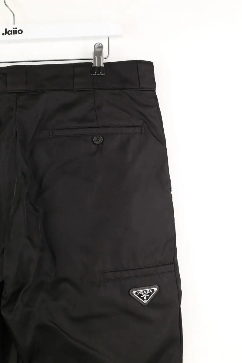 Pantalon slim Prada Noir en Polyamide