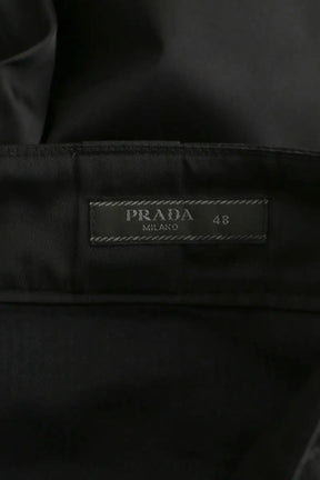 Pantalon slim Prada Noir en Polyamide