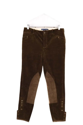 Pantalon slim Ralph Lauren Kaki en Coton, taille M - Seconde Main