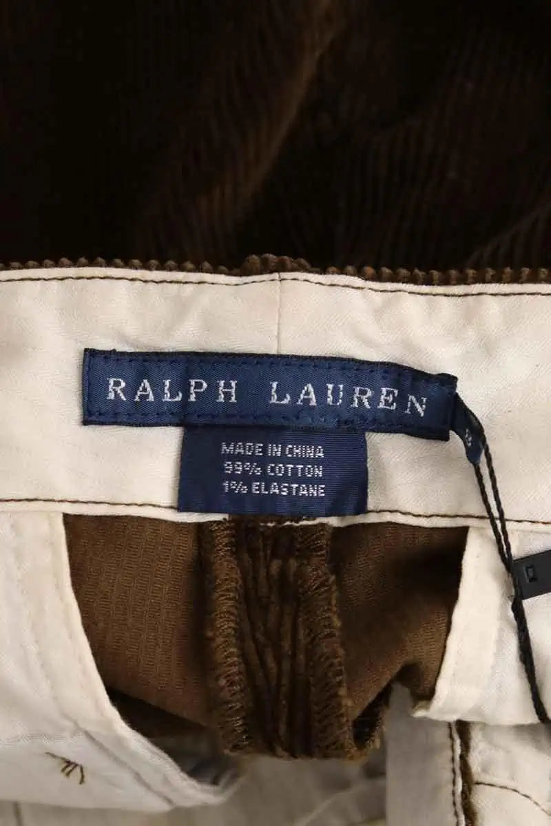 Pantalon slim Ralph Lauren Kaki en Coton