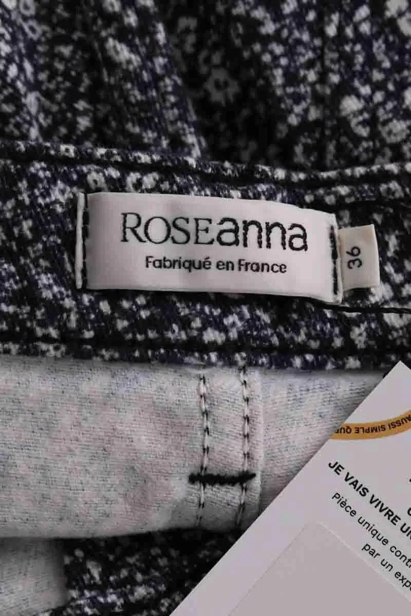 Pantalon slim Roseanna Marine en Coton