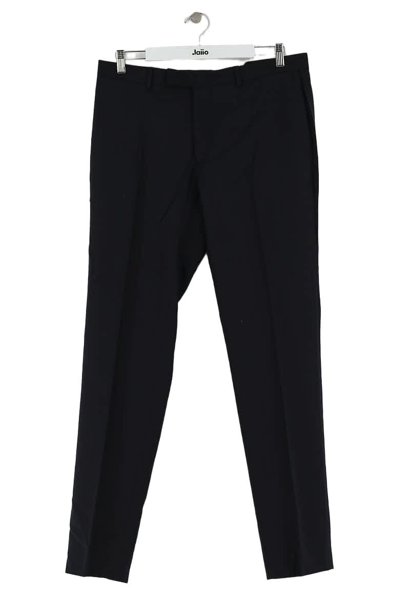 Pantalon slim Sandro Marine en Laine, taille L - Seconde Main