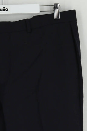 Pantalon slim Sandro Marine en Laine