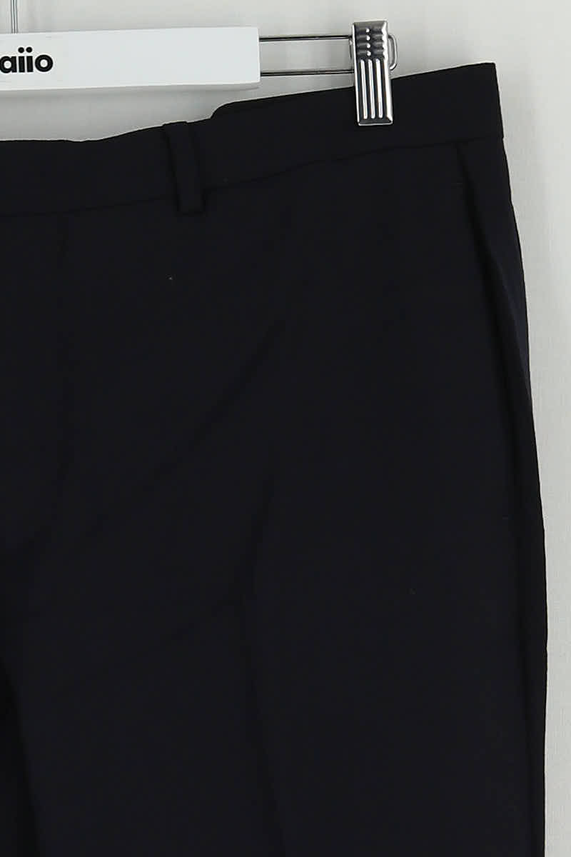 Pantalon slim Sandro Marine en Laine