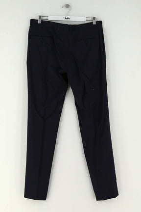 Pantalon slim Sandro Marine en Laine